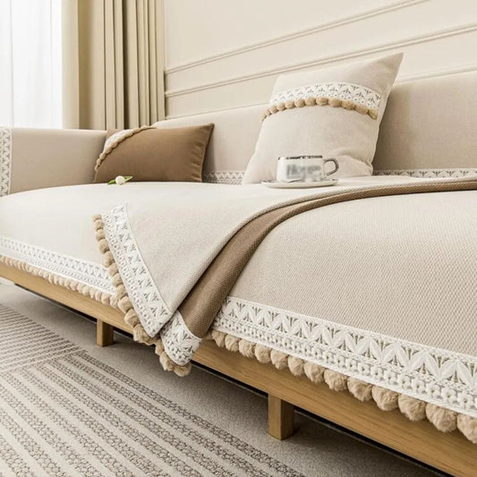 طقم انترية الجلد المقلوب بكنار فرو ✨