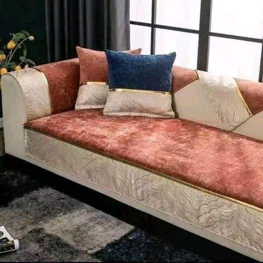 طقم انتريه جلد مقلوب مستورد ✨