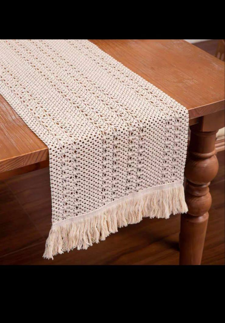 رانر ترابيزة من الكروشيه ✨