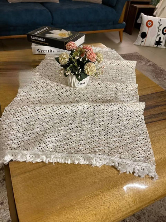 رانر ترابيزة من الكروشيه ✨