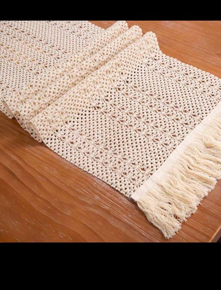 رانر ترابيزة من الكروشيه ✨